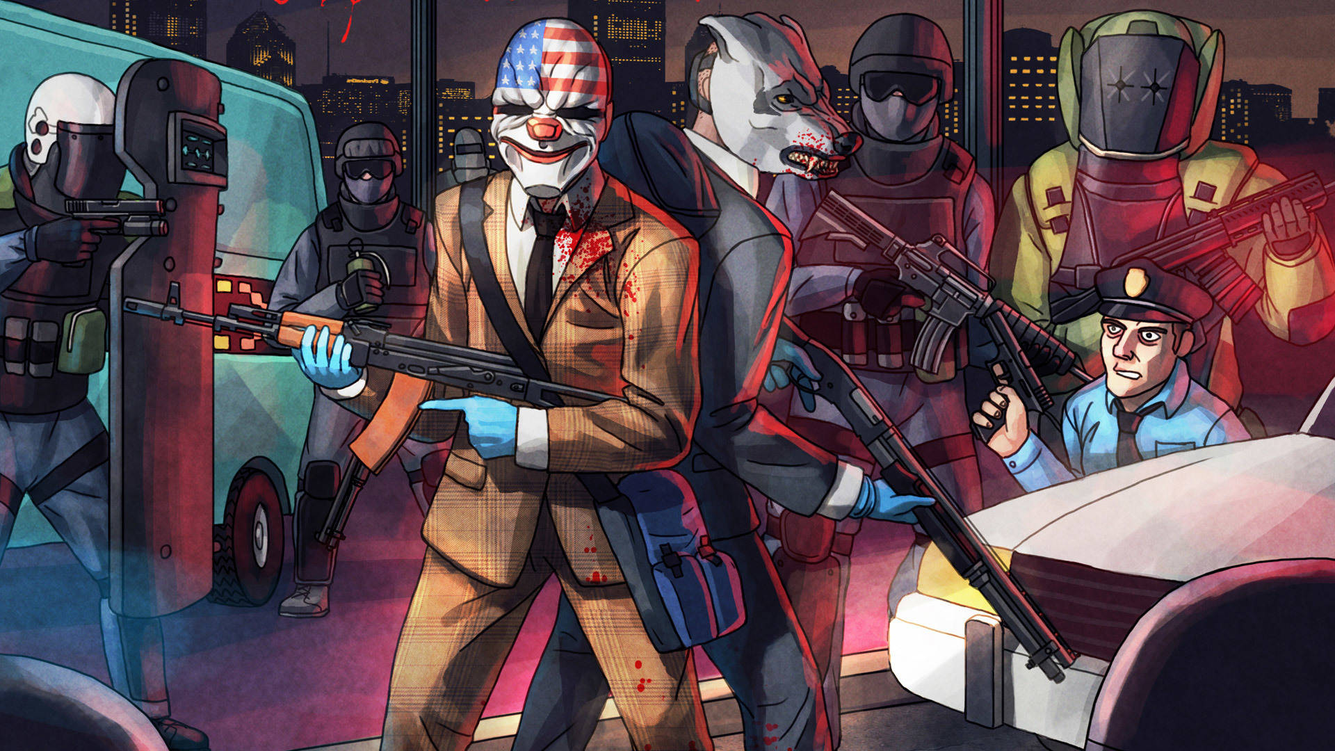 Video Game Payday 2 Hotline Miami