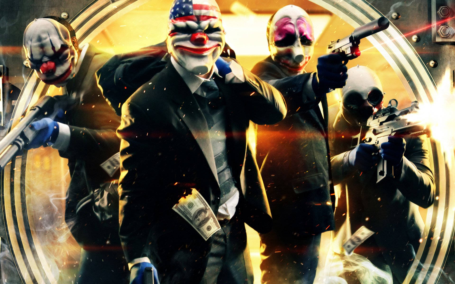 Video Game Payday 2 Original Crew The Heist Background