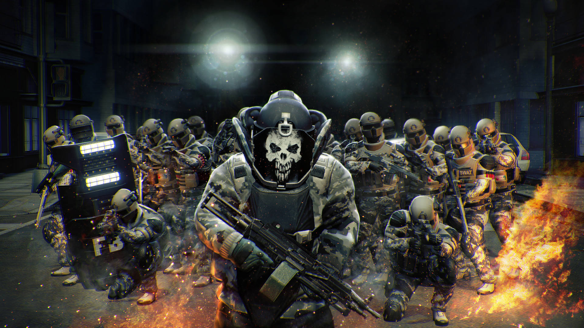 Video Game Payday 2 Skulldozer Swat Team Background