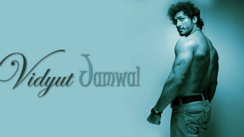 Vidyut Jammwal Showcasing Body Fitness Background