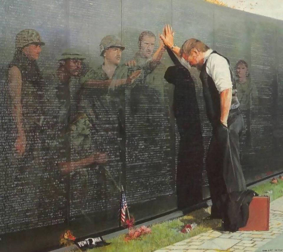 Vietnam Veterans Memorial Day Painting Background