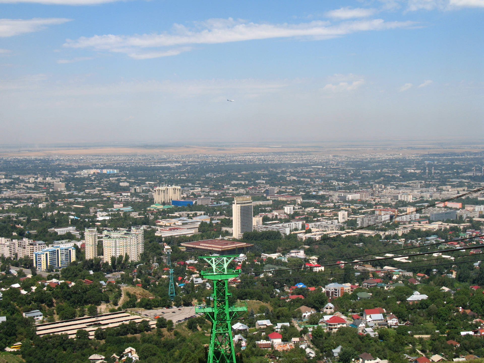 View From Kok Tobe Almaty Background