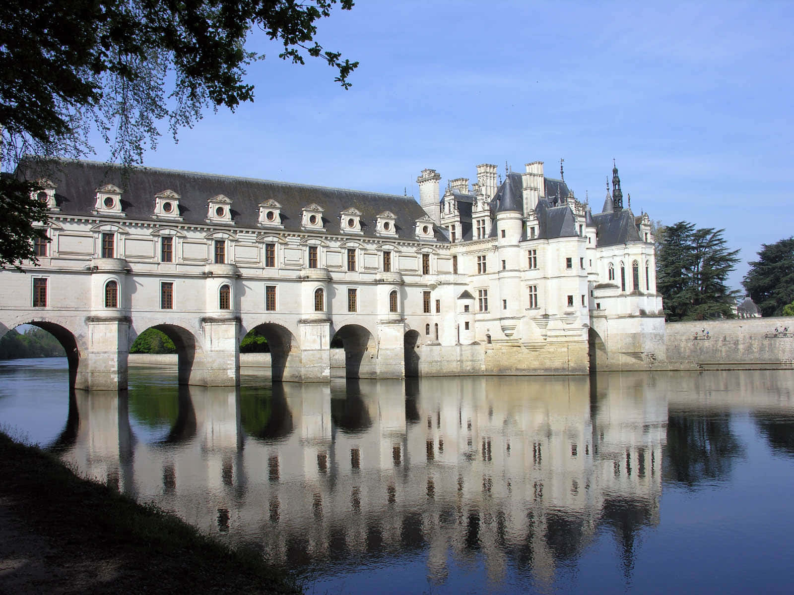 View Of Chenonceau Background