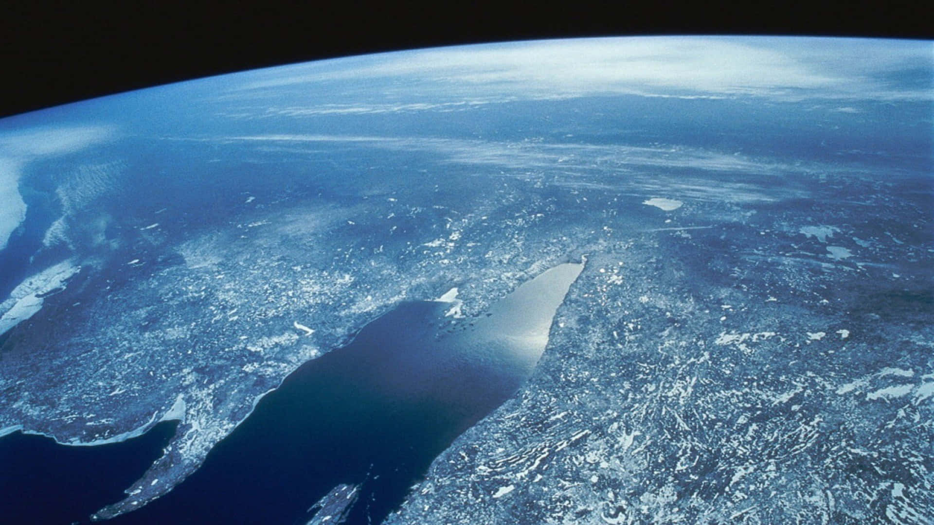View Of Earth From Outer Space Background