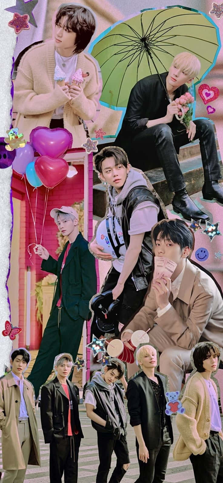 View Of Traditional Korean Buildings Surrounded By Rolling Hills Of Grass And Trees