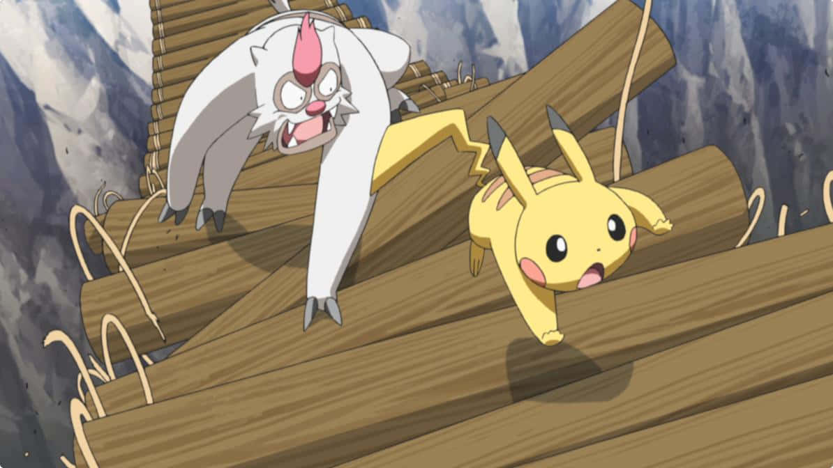 Vigoroth And Pikachu Background