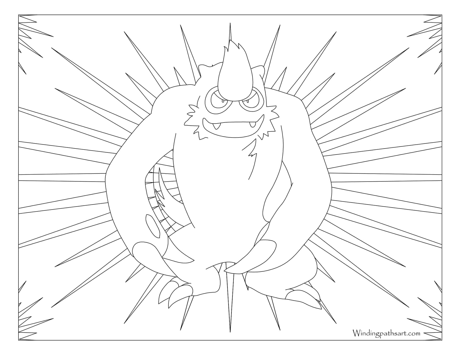 Vigoroth Drawing Background
