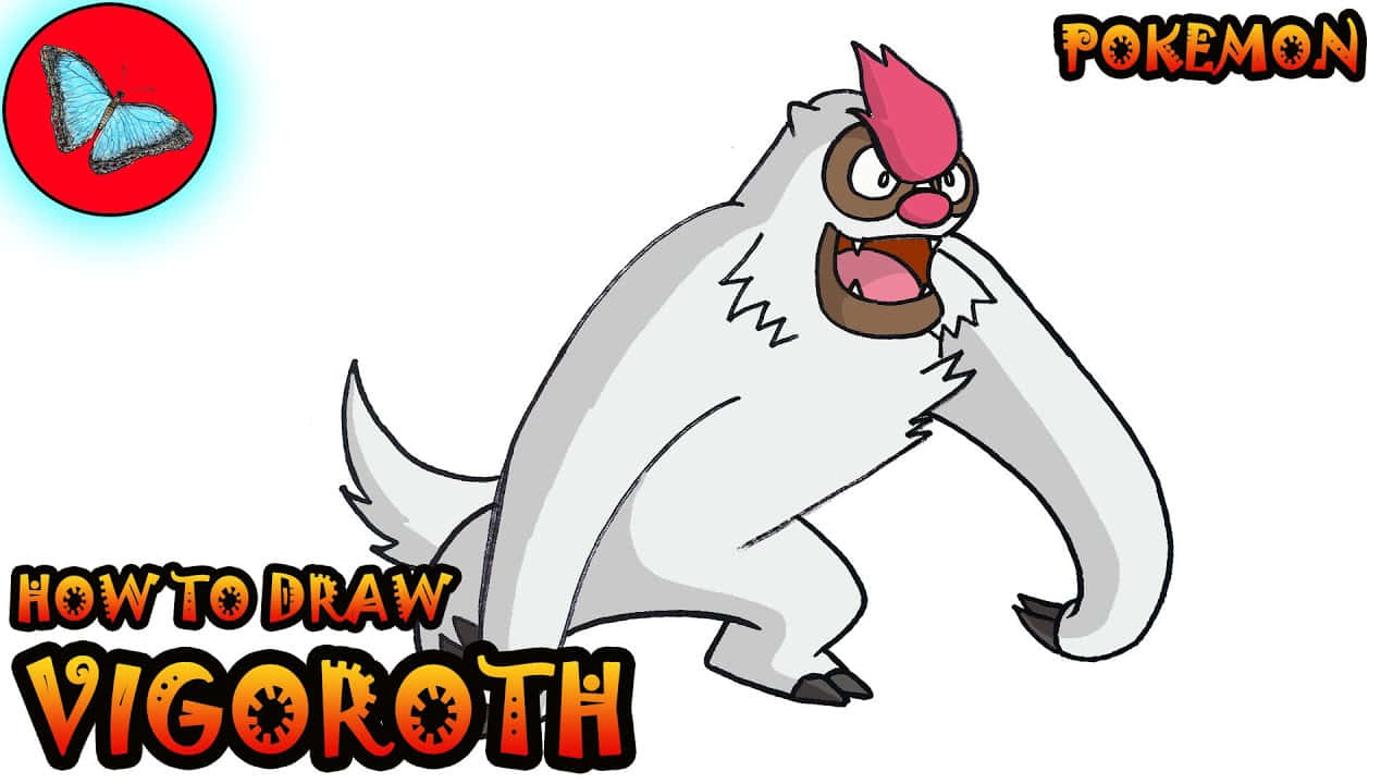 Vigoroth Drawing Tutorial Background