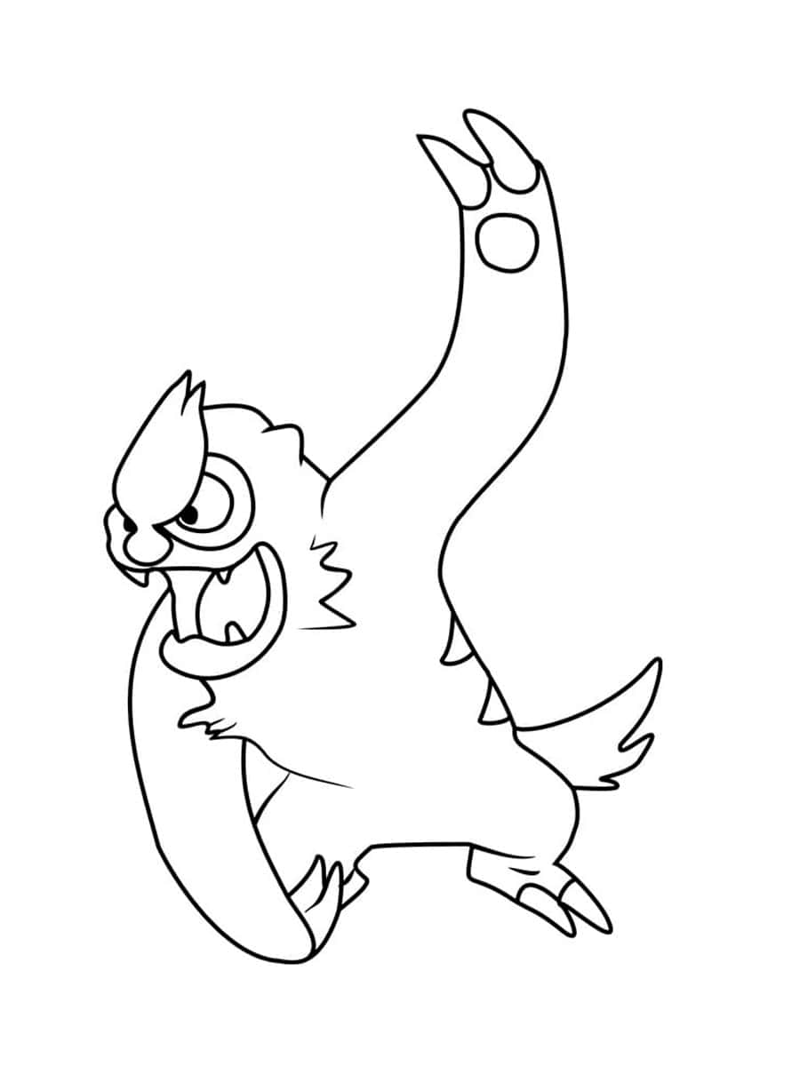 Vigoroth Simple Drawing Background