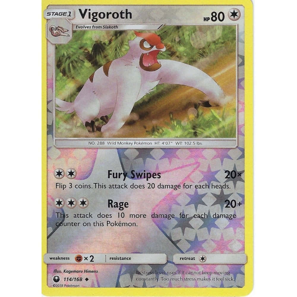 Vigoroth Skill Card Background