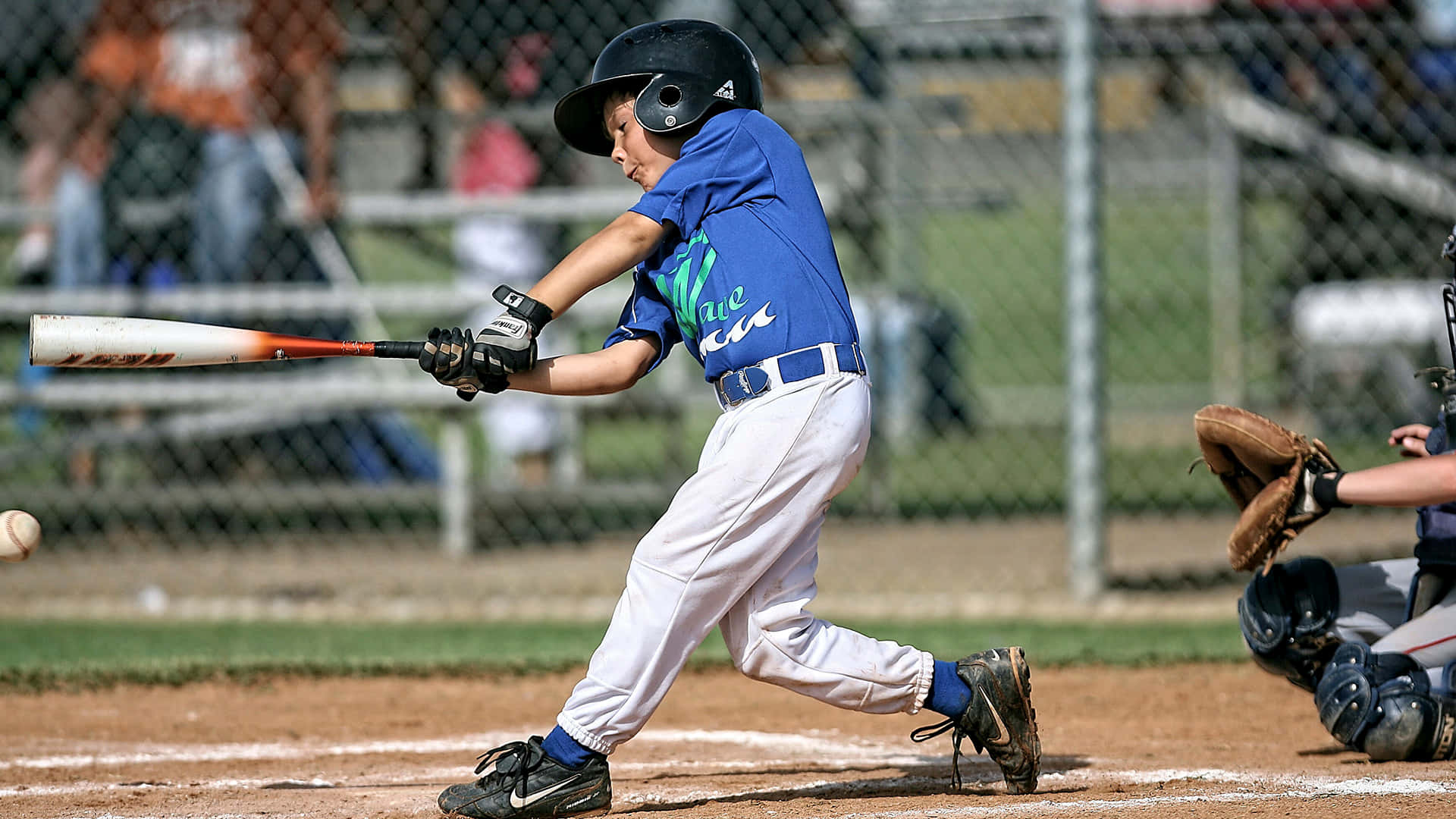 Vigorous Baseball Player Background