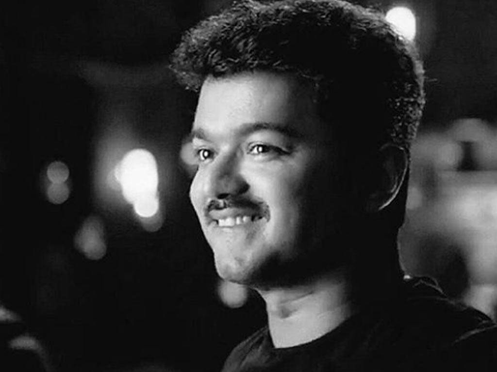 Vijay Hd Monochrome Shot Background