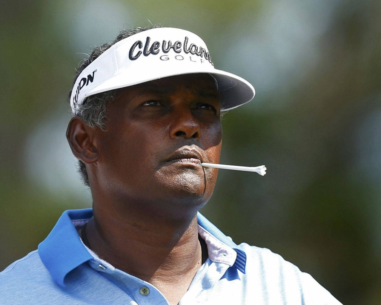 Vijay Singh Close-up On Golfer Background