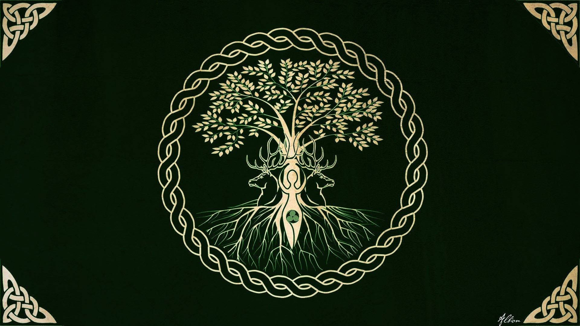 Viking Tree Of Life Background