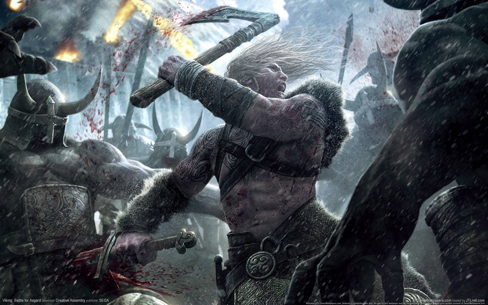 Viking Warriors War Hd Background
