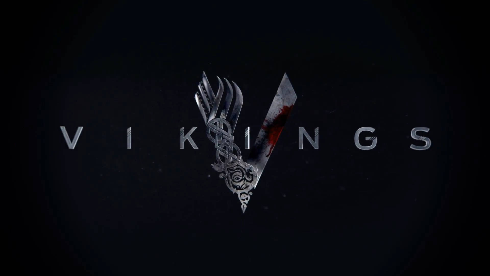 Vikings Black Title Card Background
