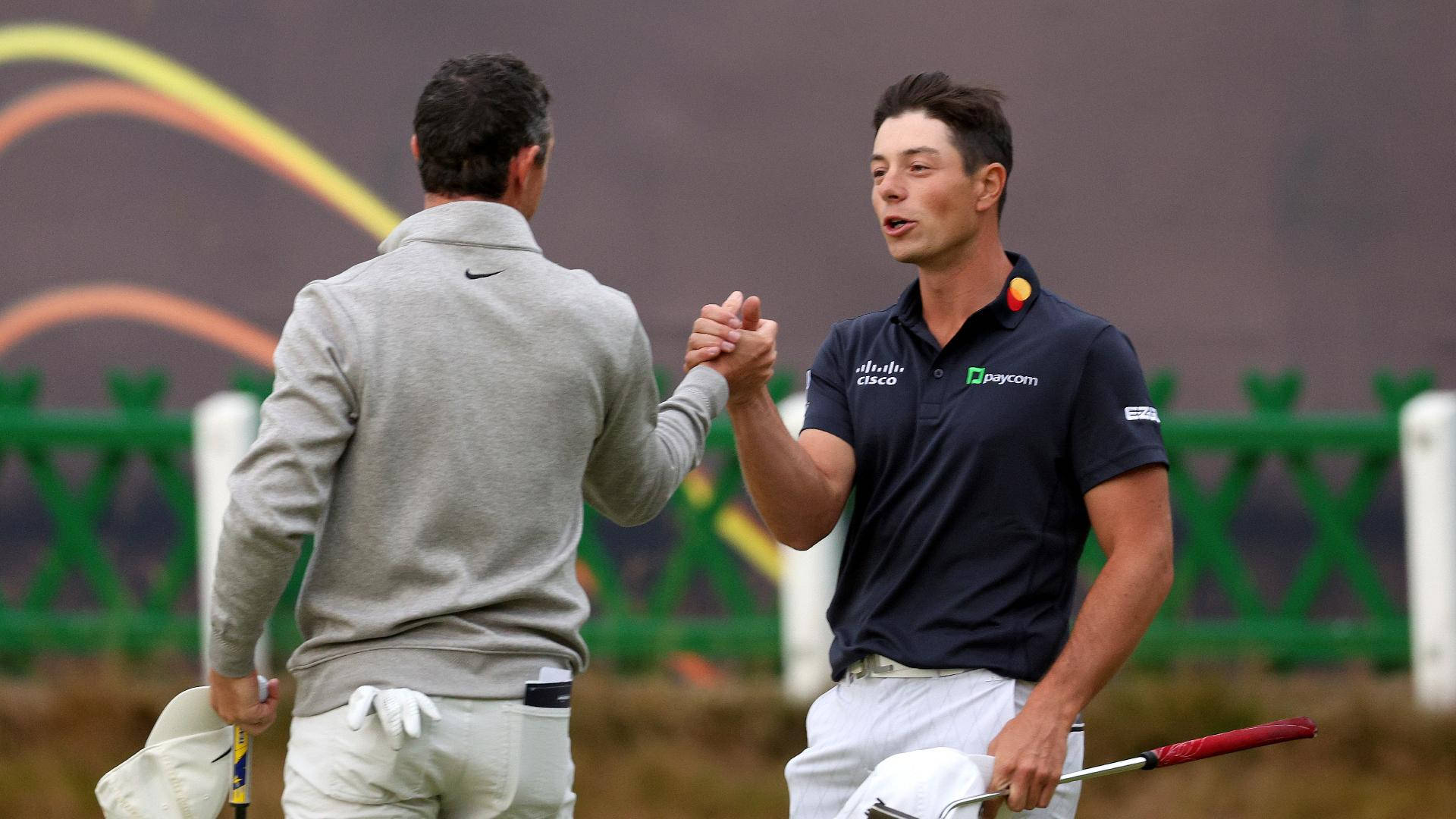 Viktor Hovland Handshake