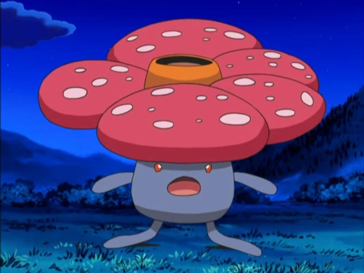 Vileplume In The Middle Of The Plains At Night