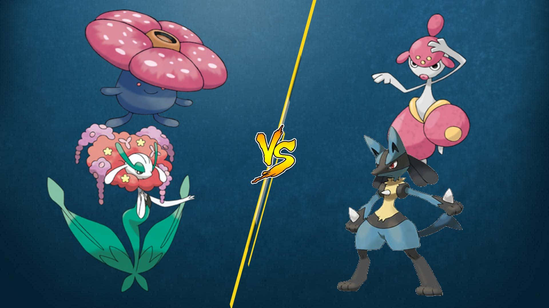 Vileplume Vs Medicham Background