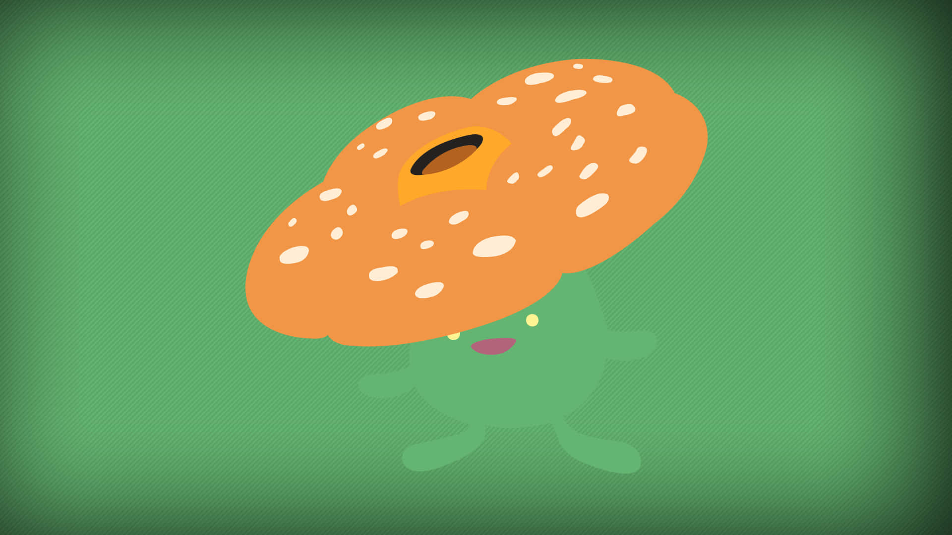 Vileplume With Yellow Head Petals Background