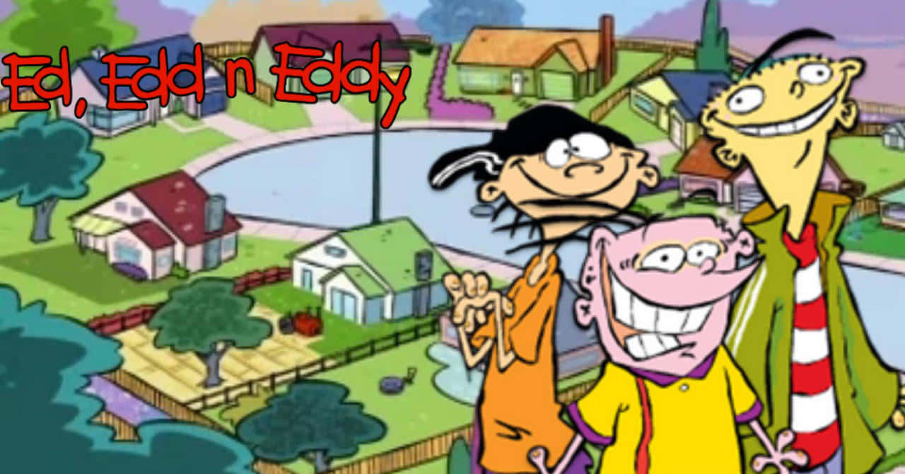 Village Houses Behind Ed, Edd N Eddy Background