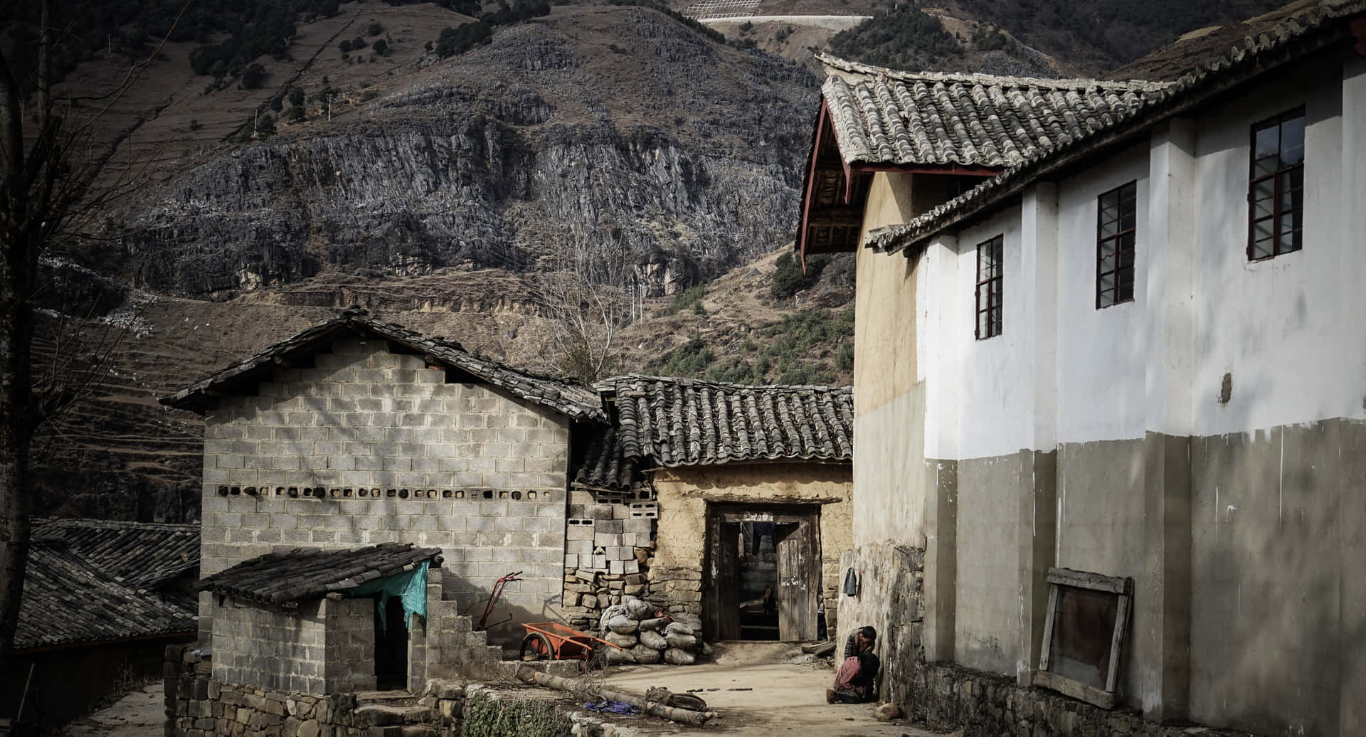 Village Old Traditional House Shikumen Background