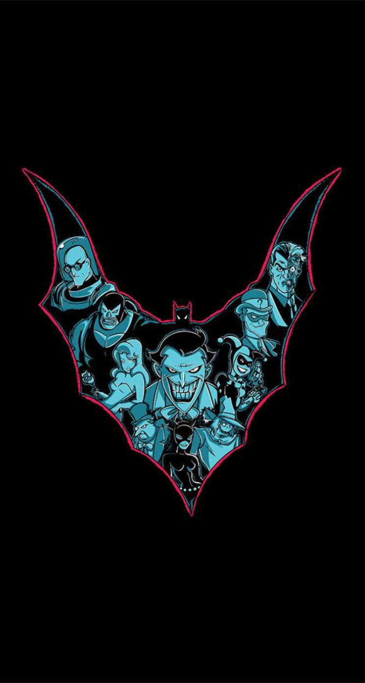 Villain And Batman Logo Animated Background