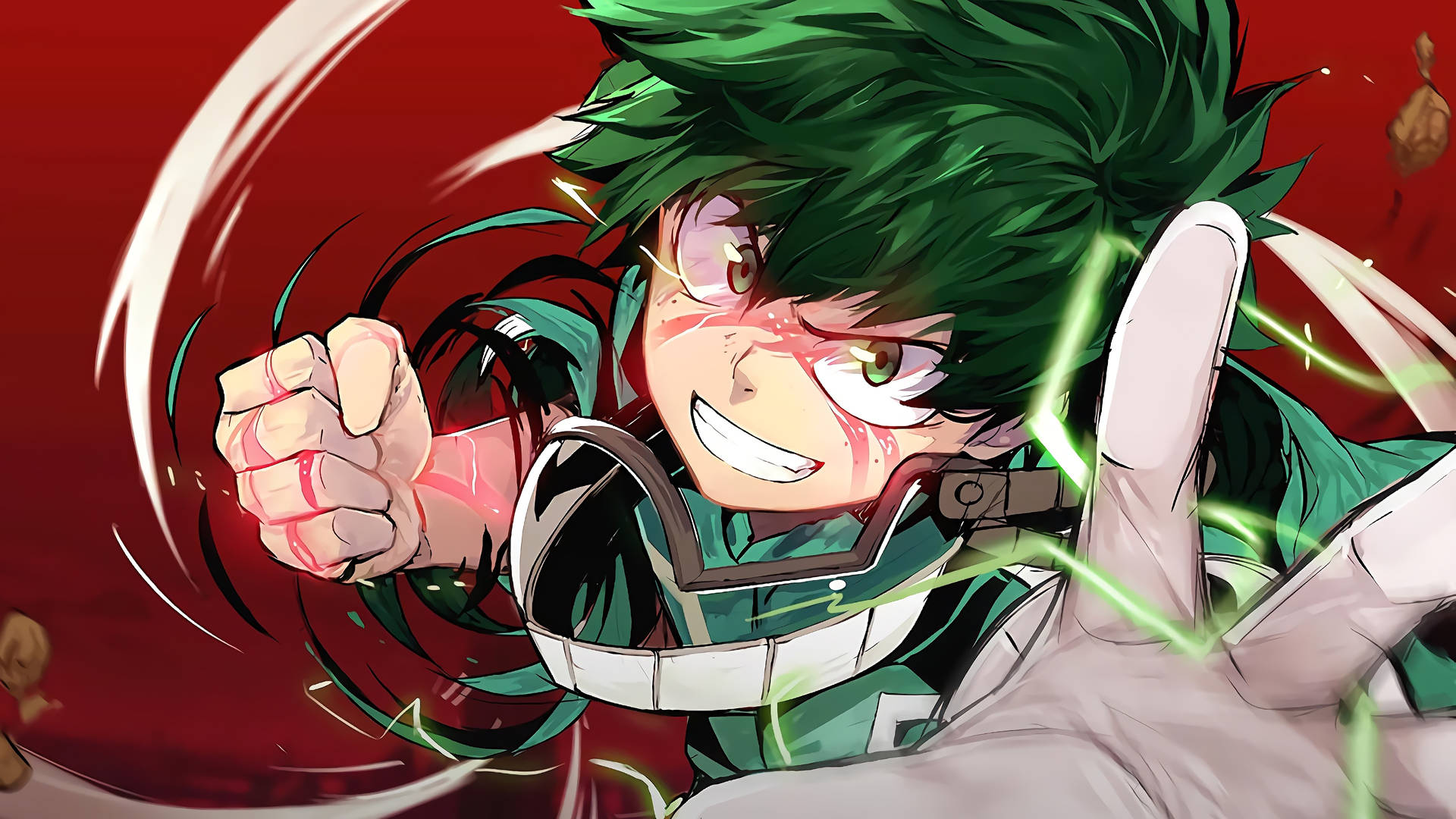 Villain Deku - Throwing Delaware Punch In Classic Smash Stance