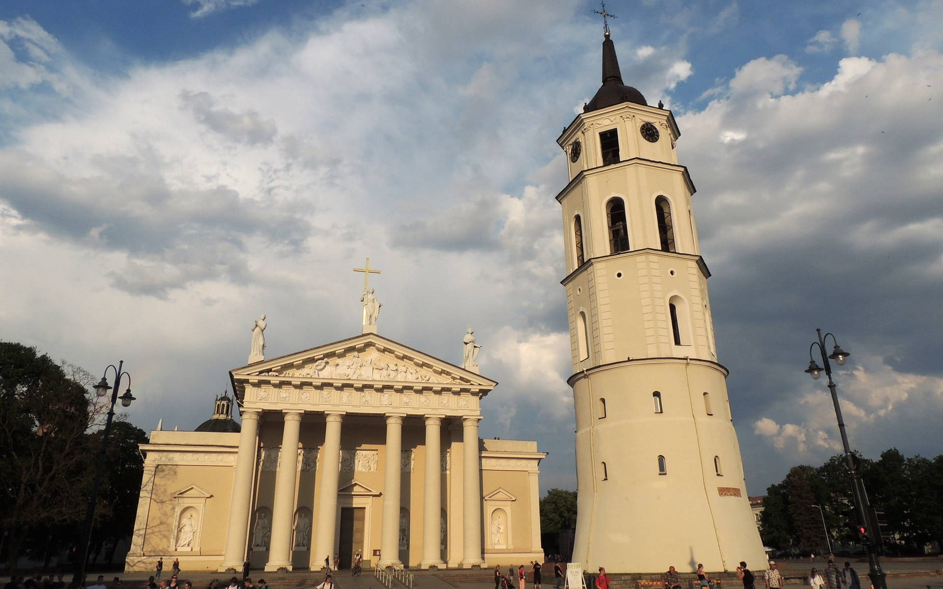 Vilnius Cathedral Church Background