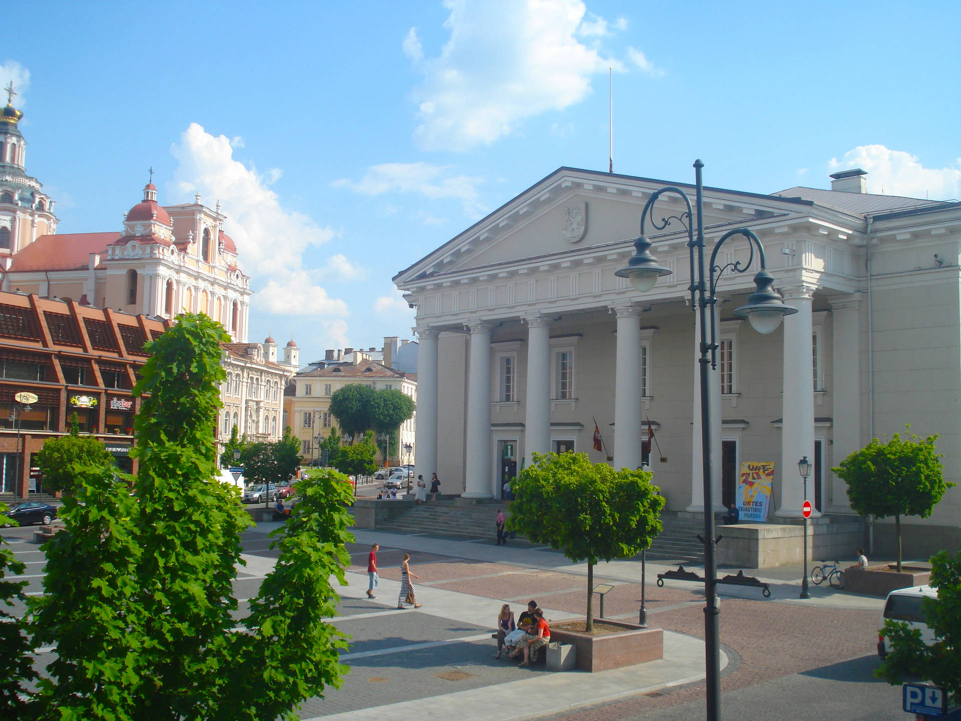 Vilnius Town Hall Background