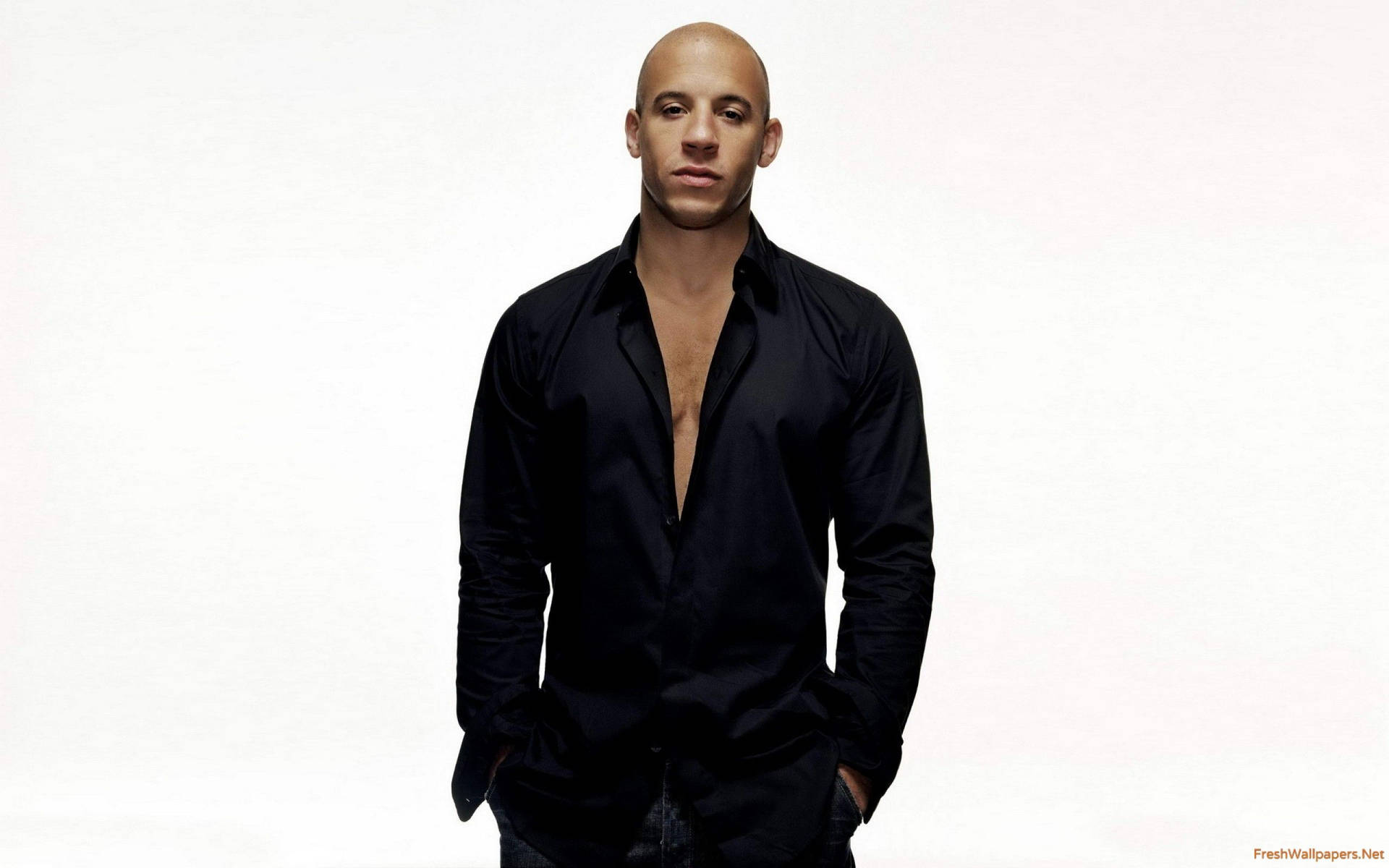 Vin Diesel Black Long Sleeves Background