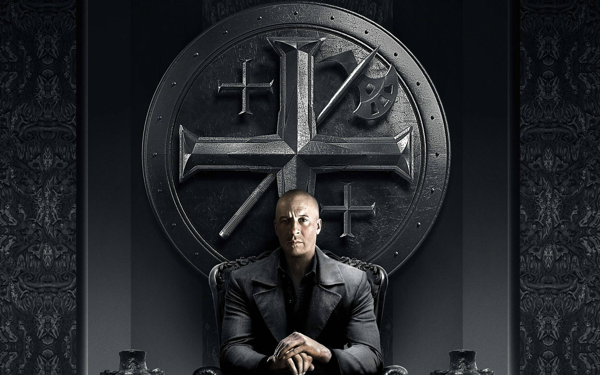 Vin Diesel Elegant Black Cross Background