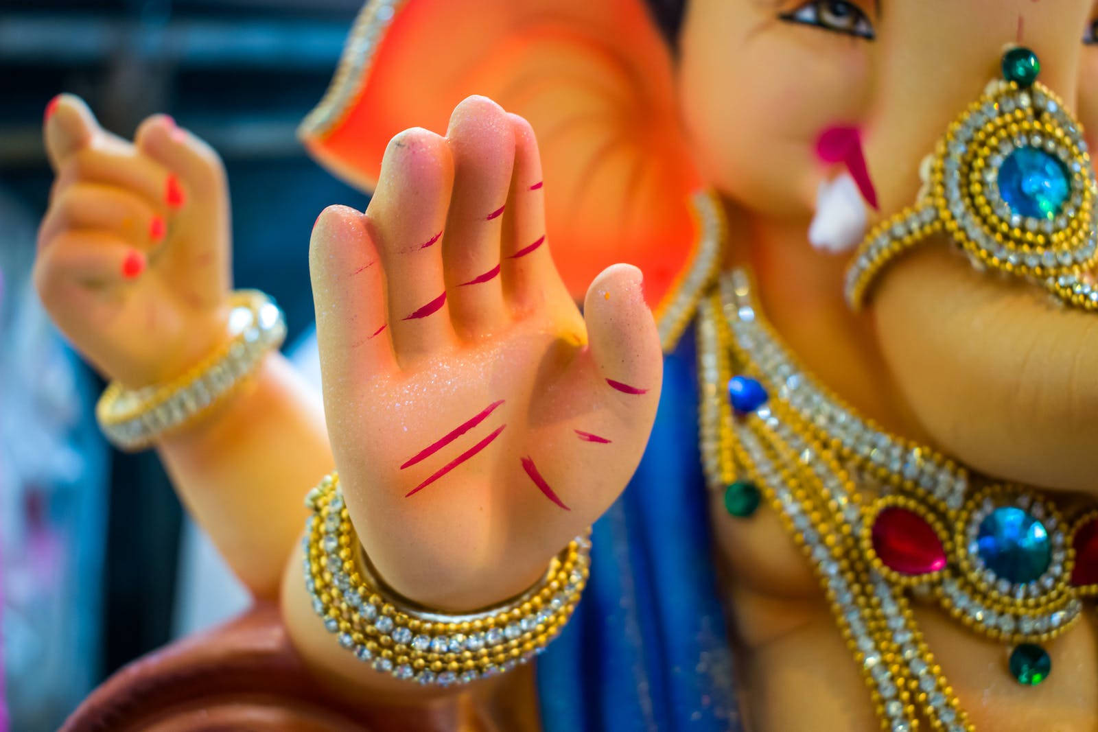 Vinayaka Hand Close-up Background