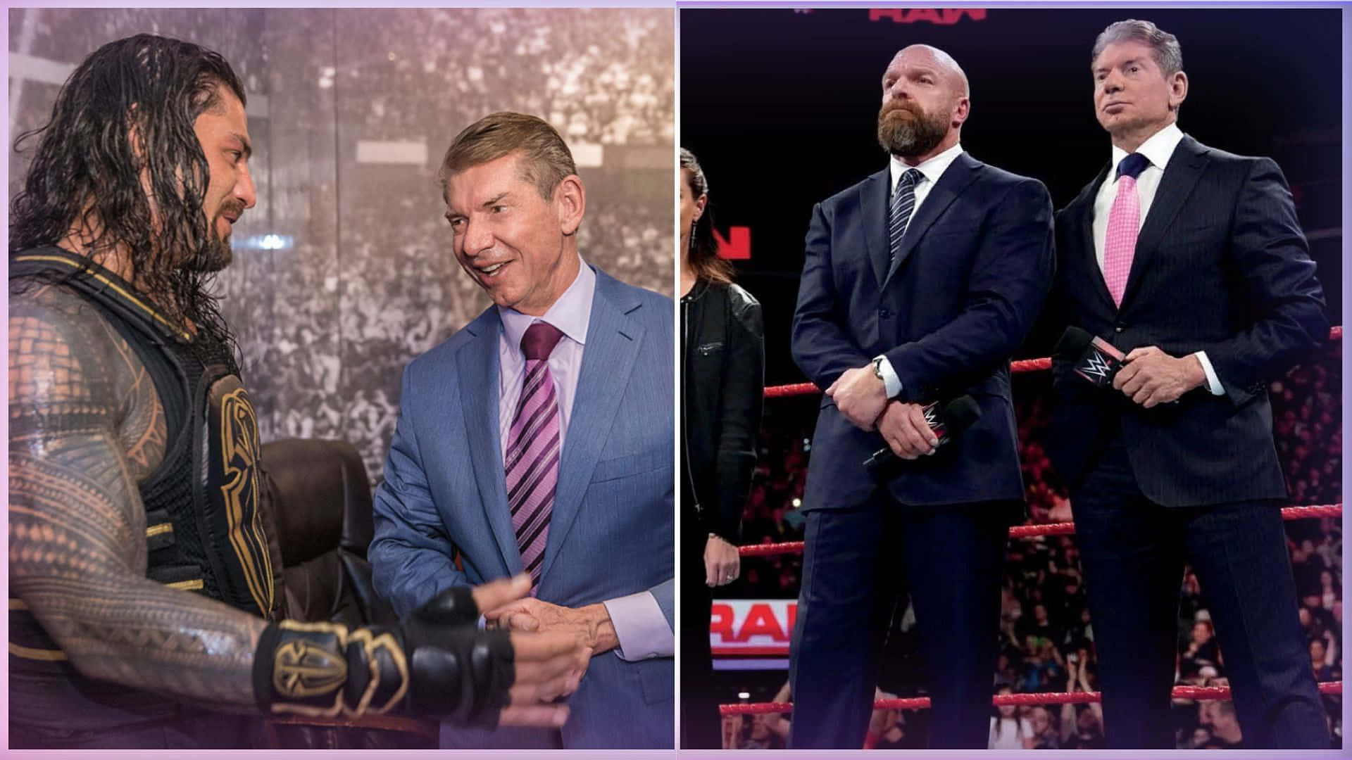 Vince Mcmahon And Triple H Background