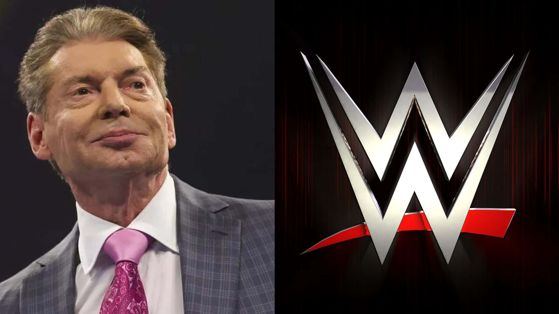 Vince Mcmahon And Wwe Logo Background