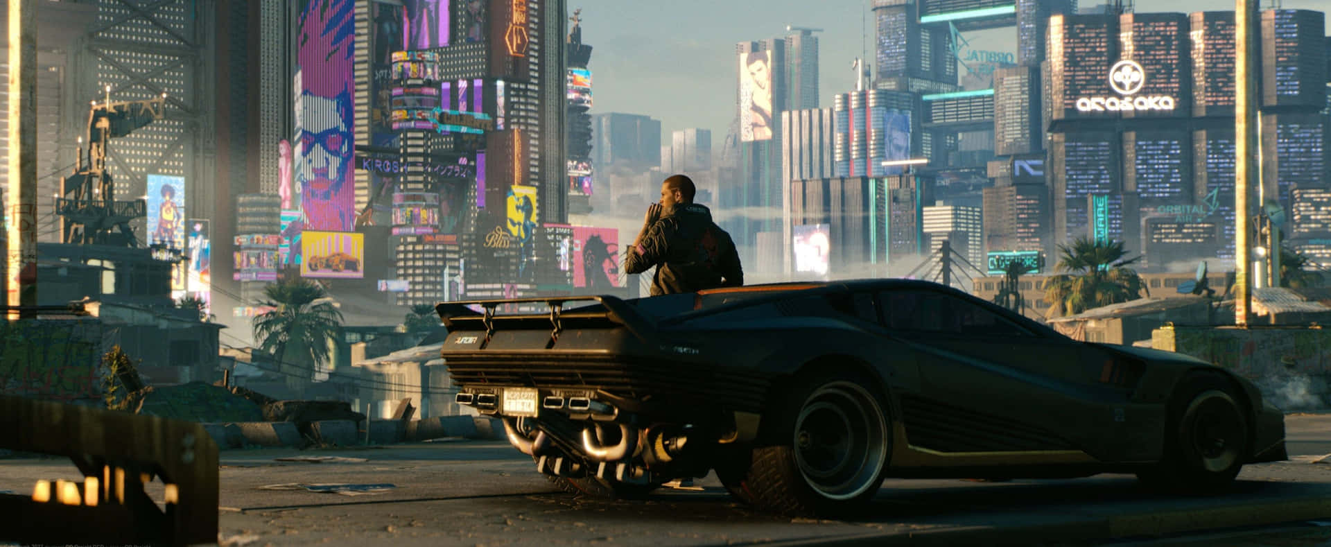 Vincent Cyberpunk 2077 Ultra Wide Gaming Background