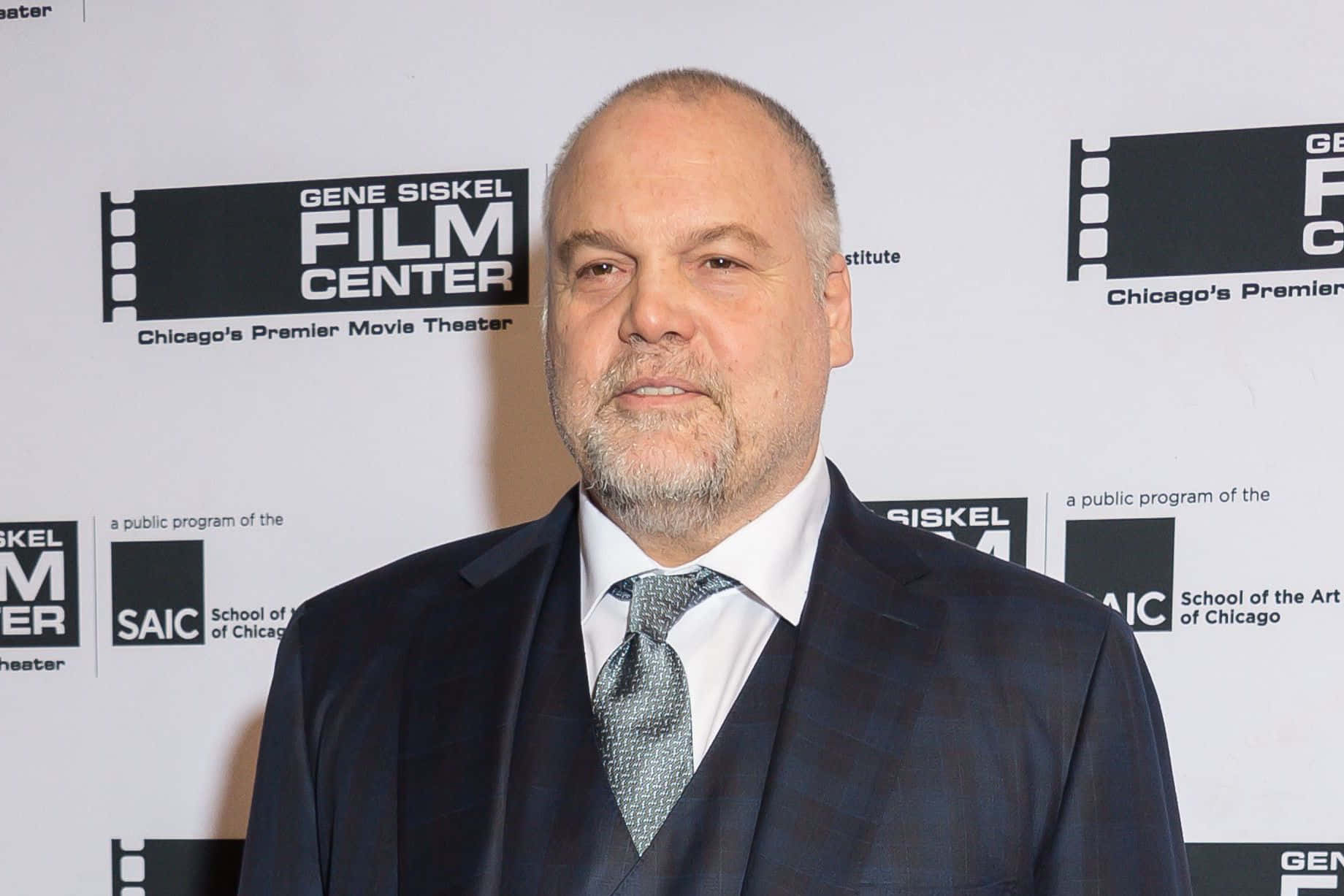 Vincent D'onofrio Exuding Charm In A Captivating Close-up Shot Background