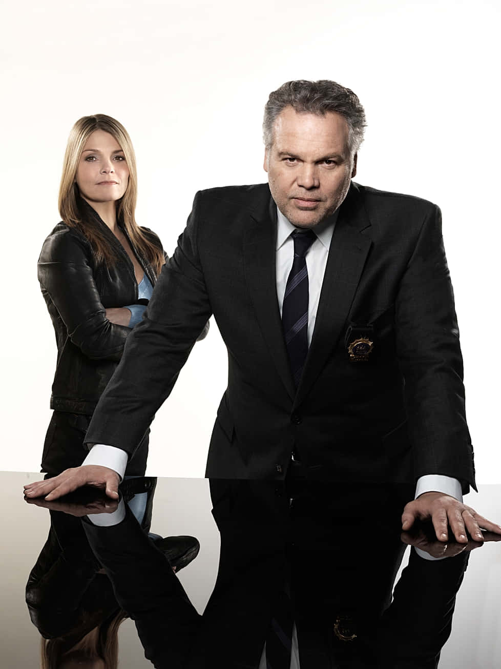 Vincent D'onofrio Striking A Pose In A Black Jacket