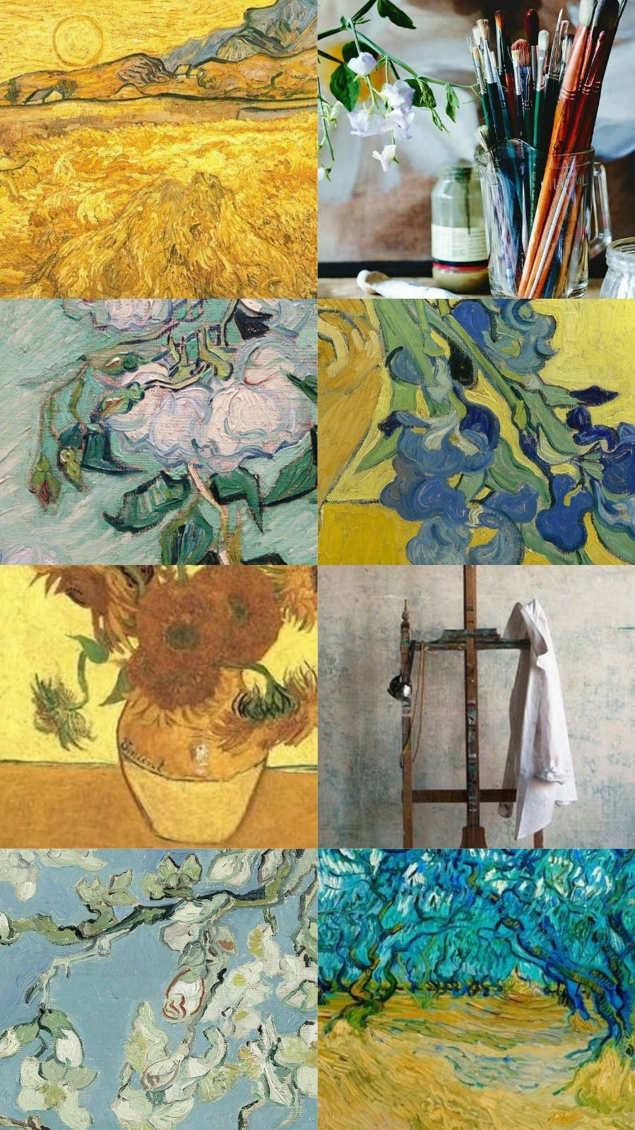 Vincent Van Gogh Aesthetic Painting Background