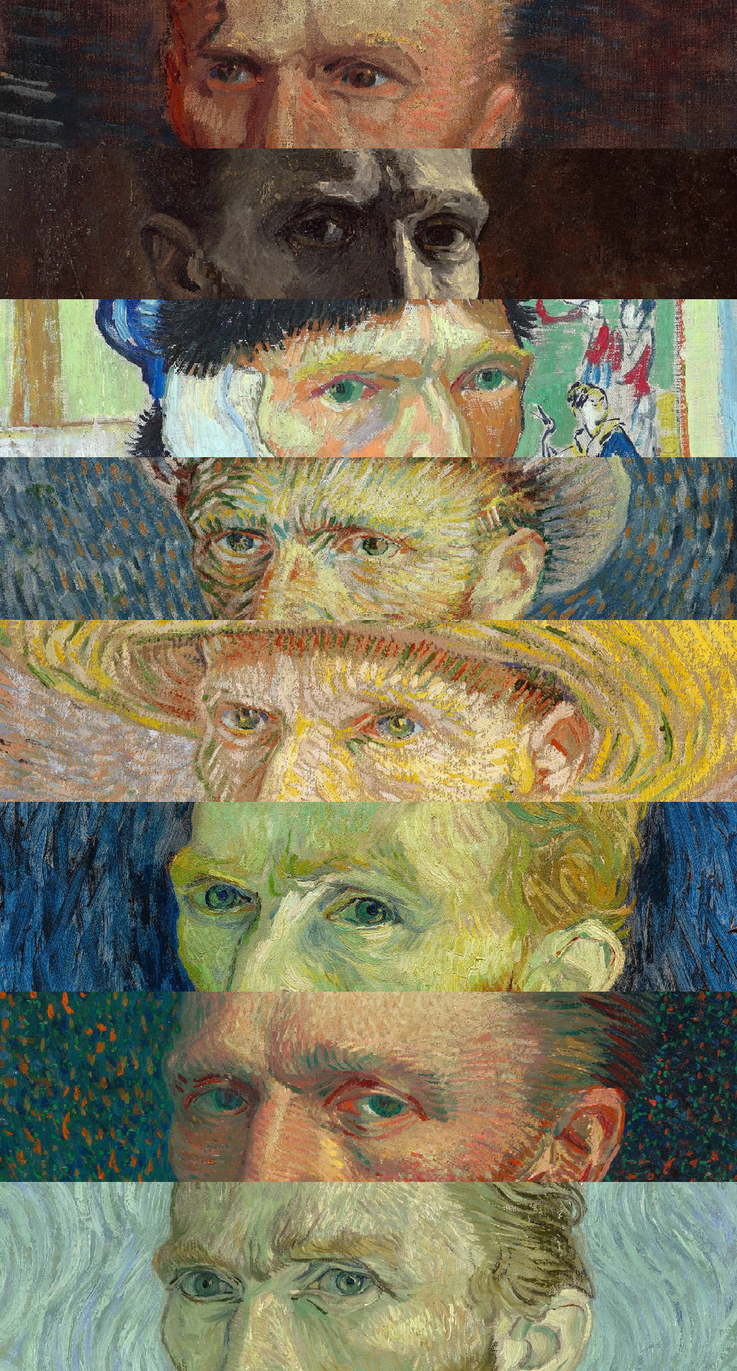 Vincent Van Gogh Eye Paintings Background