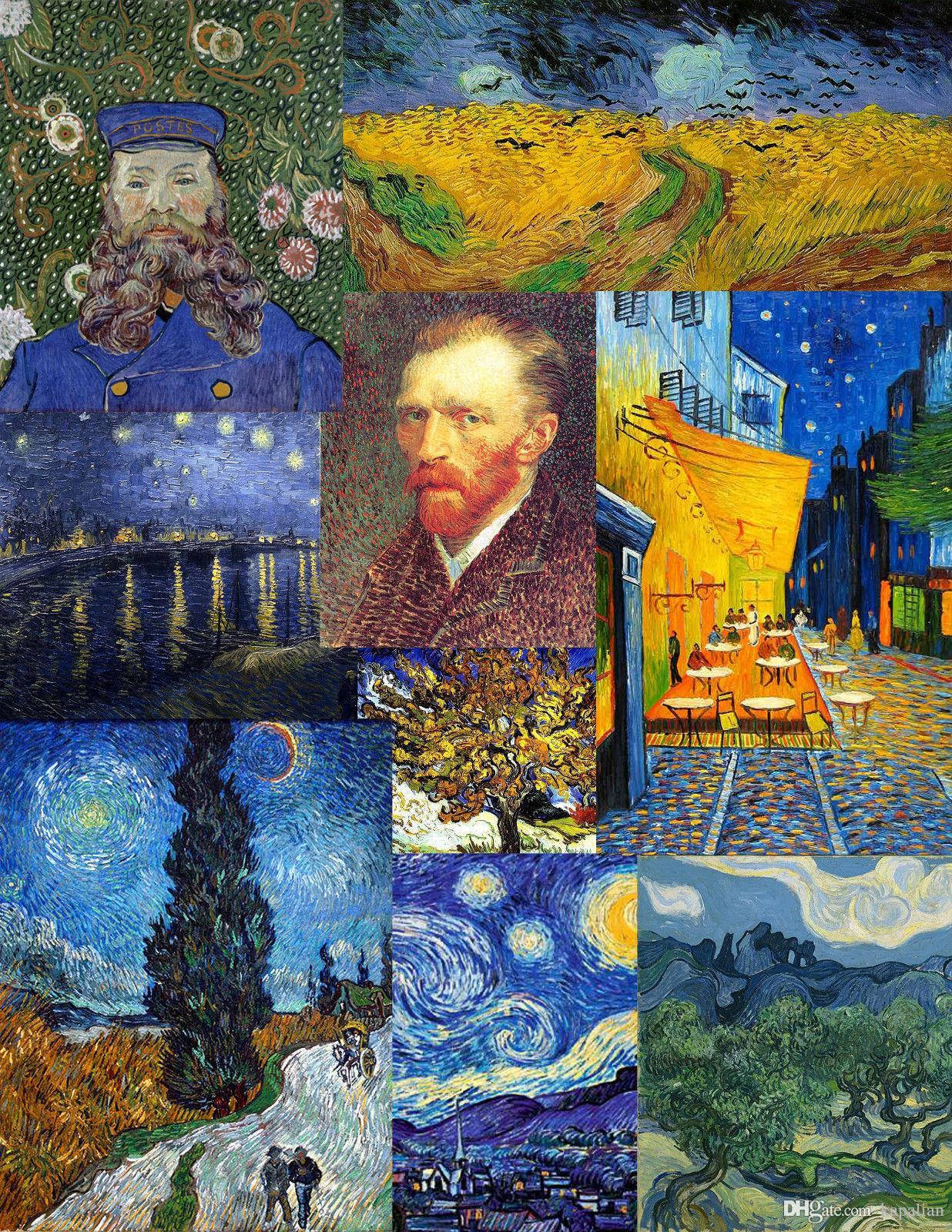Vincent Van Gogh Mood Board Background