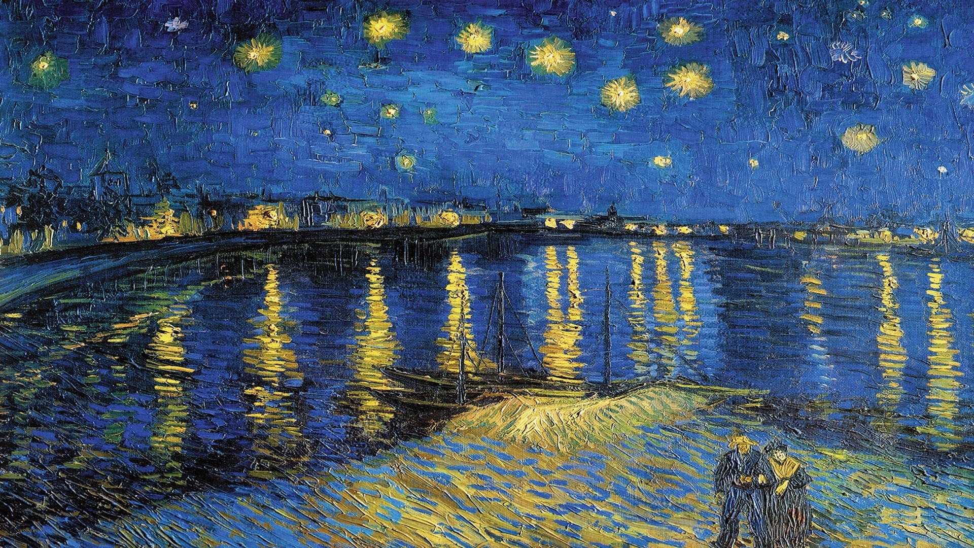 Vincent Van Gogh Over The Rhone Background