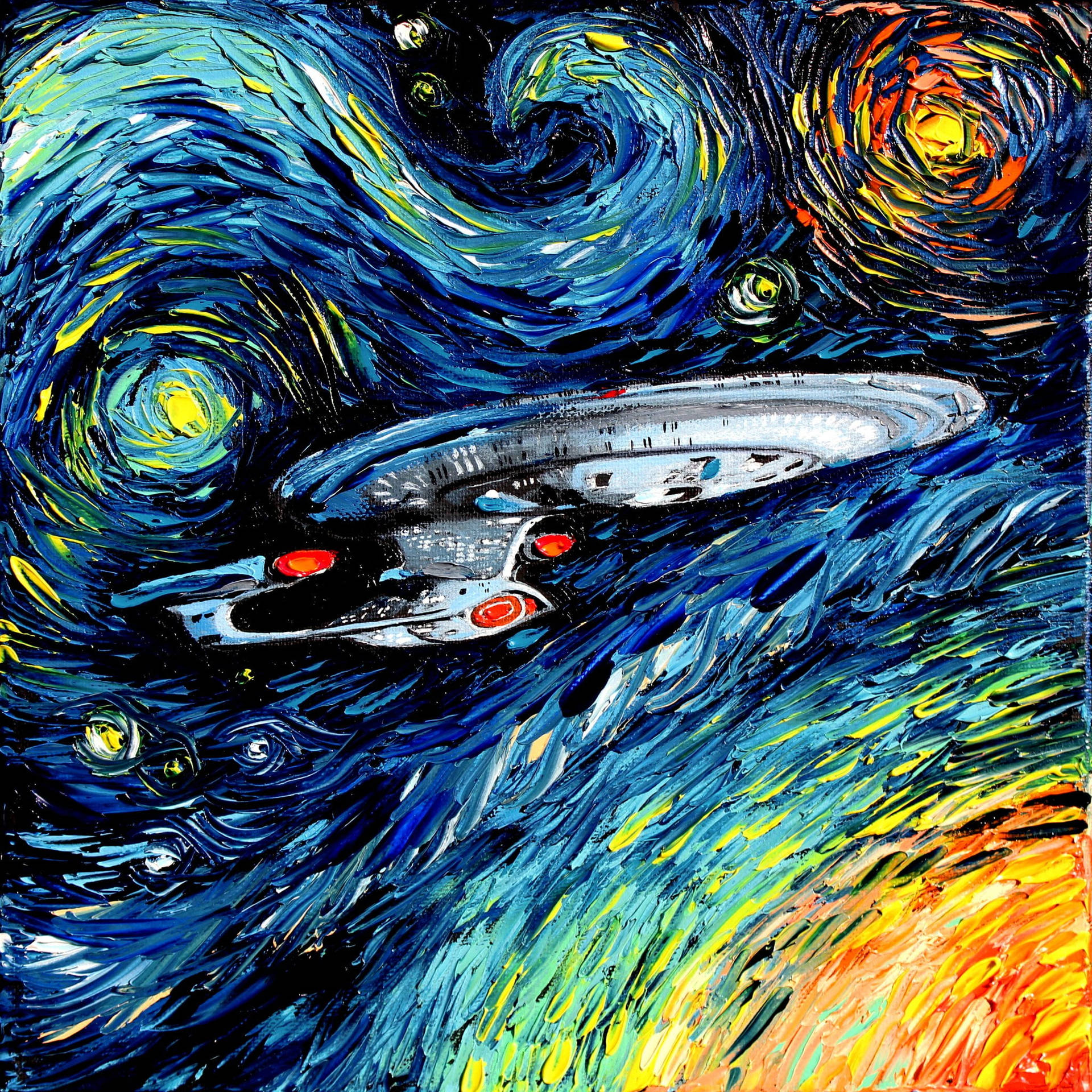 Vincent Van Gogh Star Trek Background