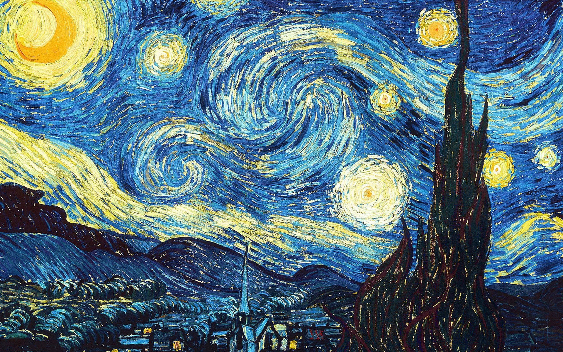 Vincent Van Gogh Starry Nights Background