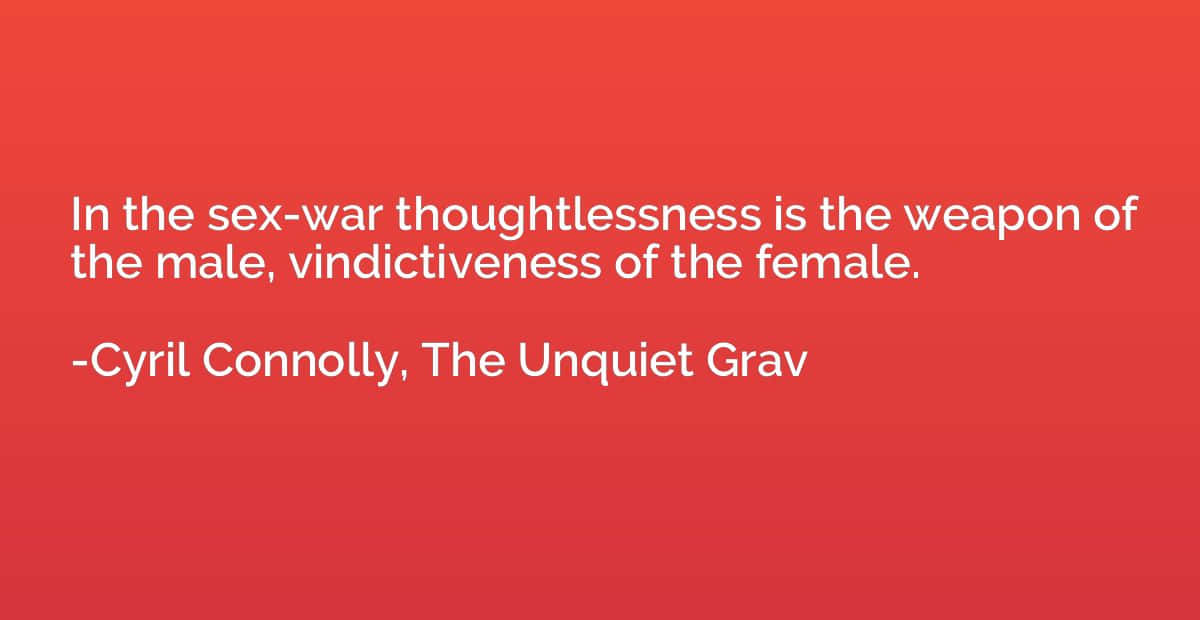 Vindictive Weapon Of Women