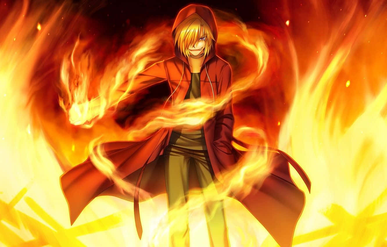 Vinsmoke Sanji One Piece Fire Pfp Background