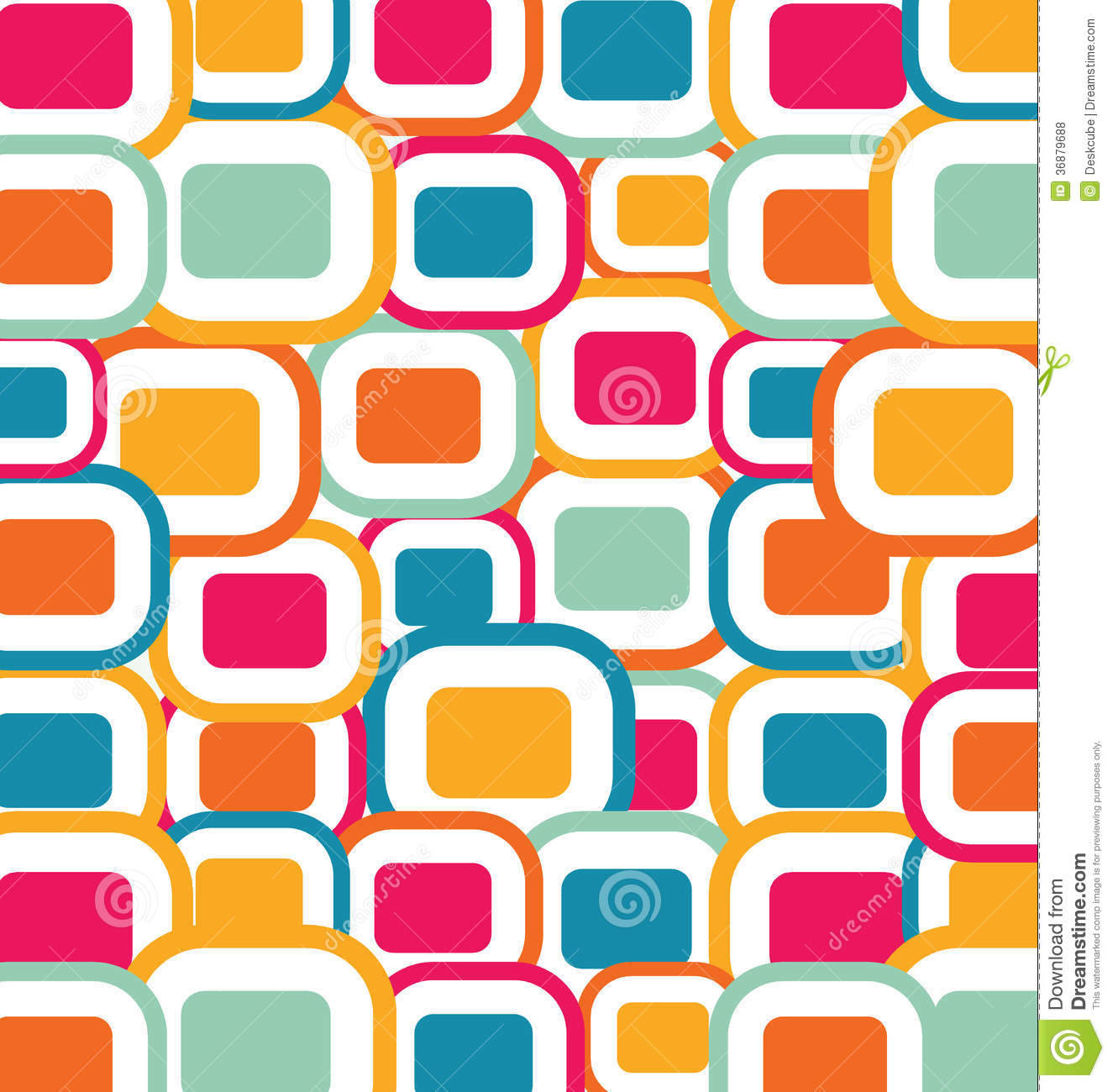 Vintage 70s Colorful Televisions Background