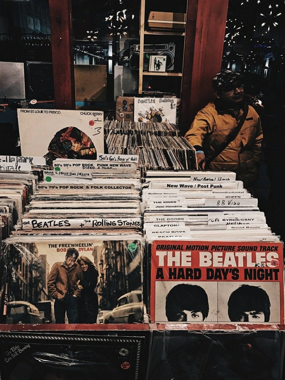 Vintage 90's Record Store Aesthetic