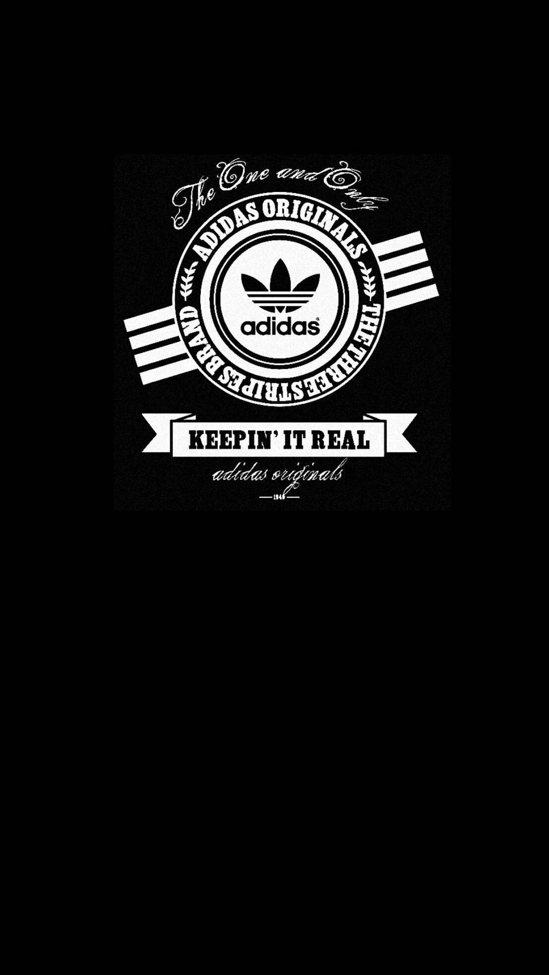 Vintage Adidas Originals Logo Background