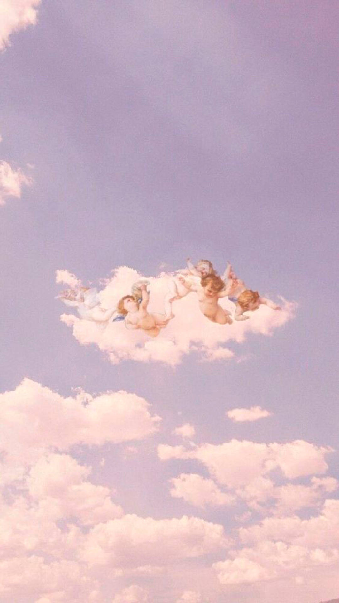 Vintage Aesthetic Clouds Cherub Angels